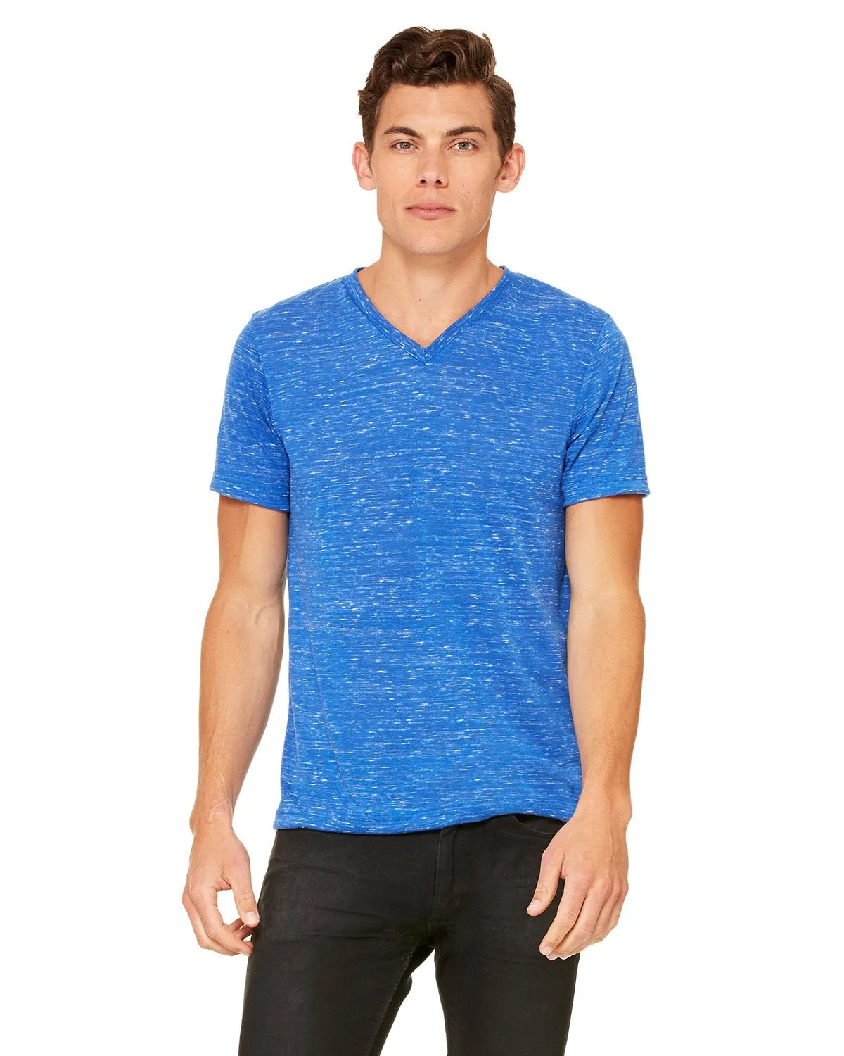 Bella   Canvas 3005 T-shirt col en V unisexe à manches courtes en jersey