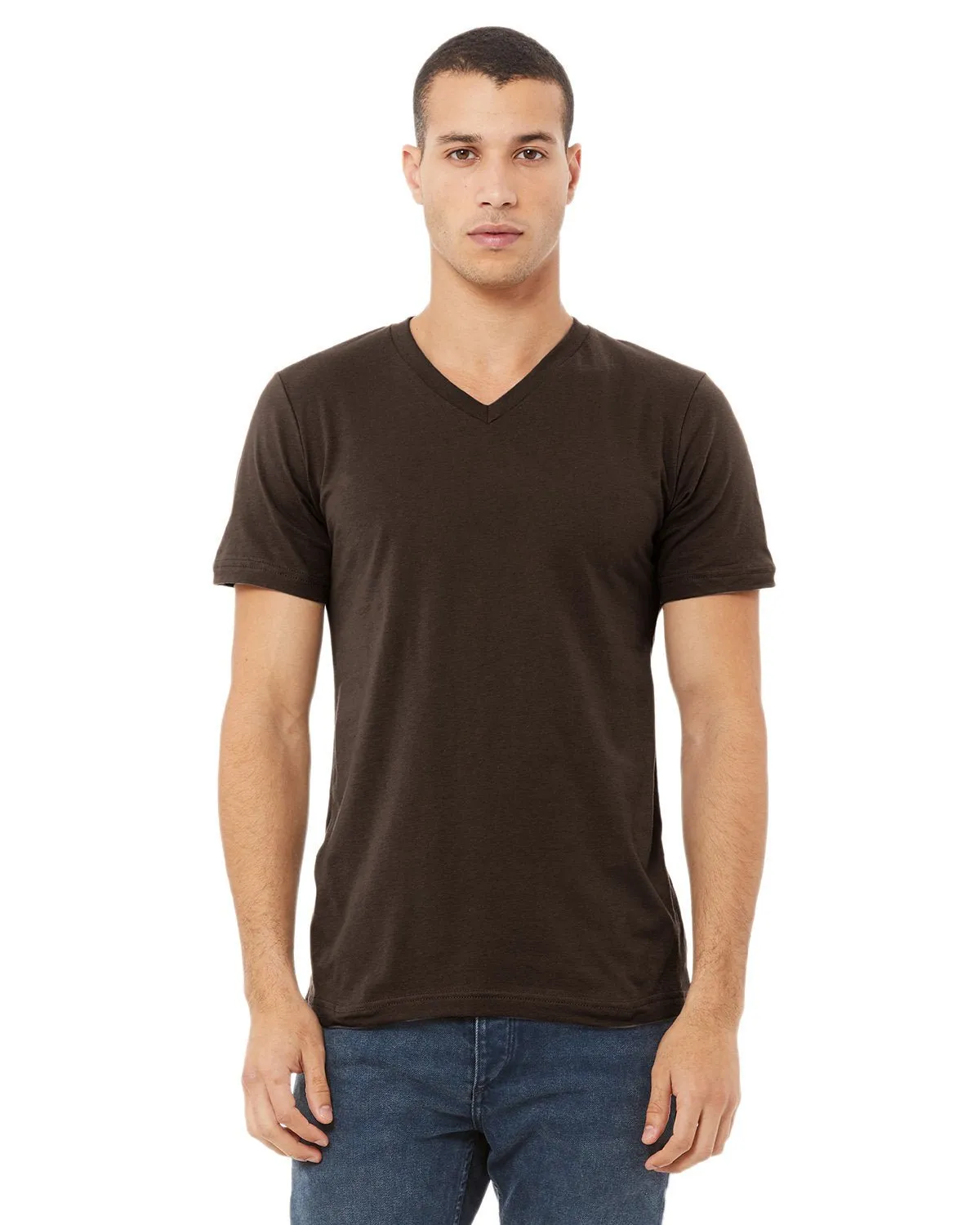 Bella   Canvas 3005 T-shirt col en V unisexe à manches courtes en jersey