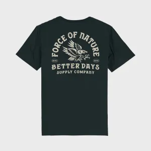 T-Shirt Unisexe Better Days Force of Nature - Noir