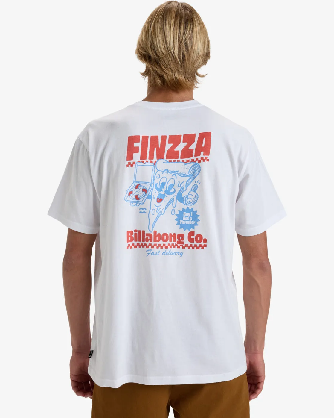 T-shirt Billabong Hommes Pause Déjeuner - Blanc