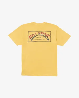 T-shirt Premium Original Arch pour Hommes Billabong - Or Vintage