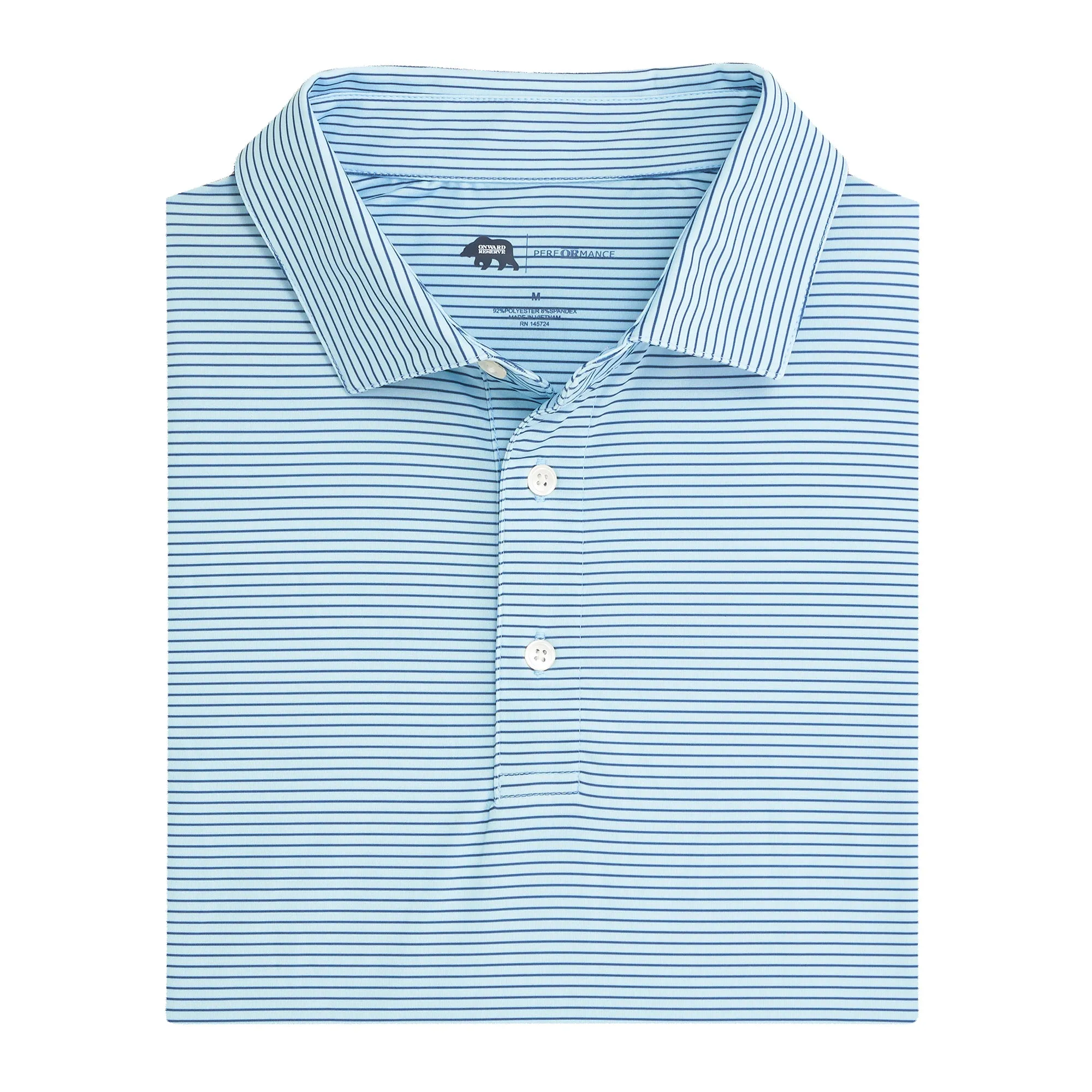 Polo de Performance Birdie Stripe - Canal Hollandais