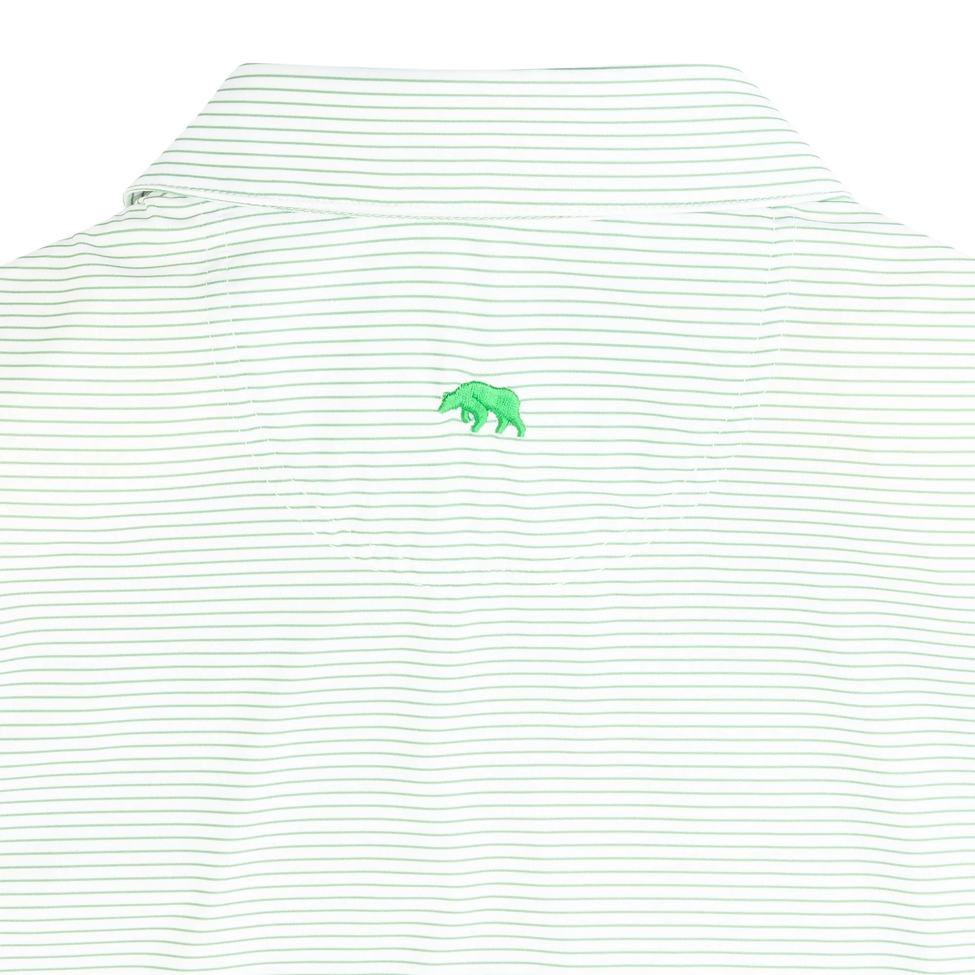 Polo de Performance Birdie Stripe - Vert Schiste