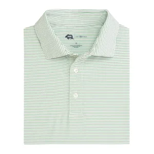 Polo de Performance Birdie Stripe - Vert Schiste