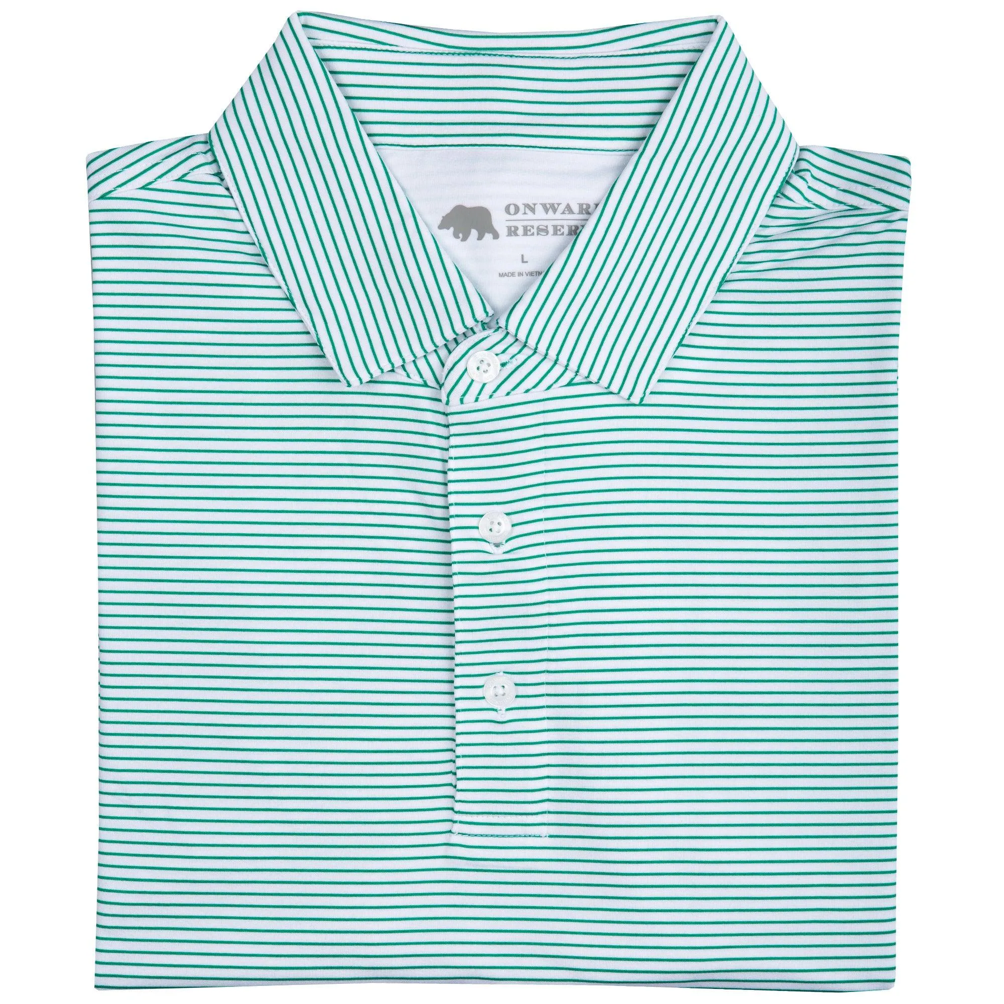 Polo de Performance Birdie Stripe