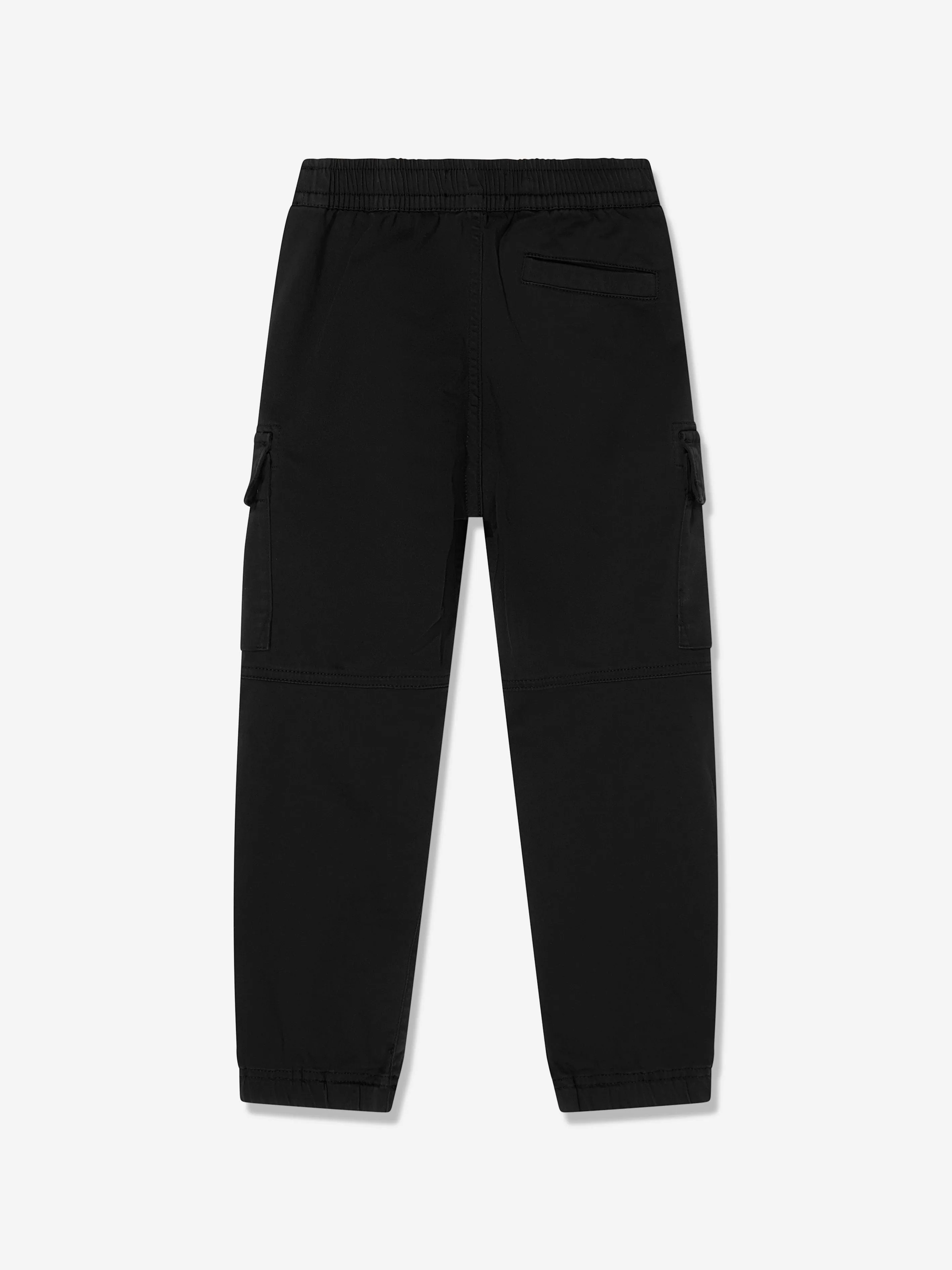 Pantalon cargo pour garçons en noir
