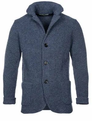 Veste tricotée Brenta Bleue