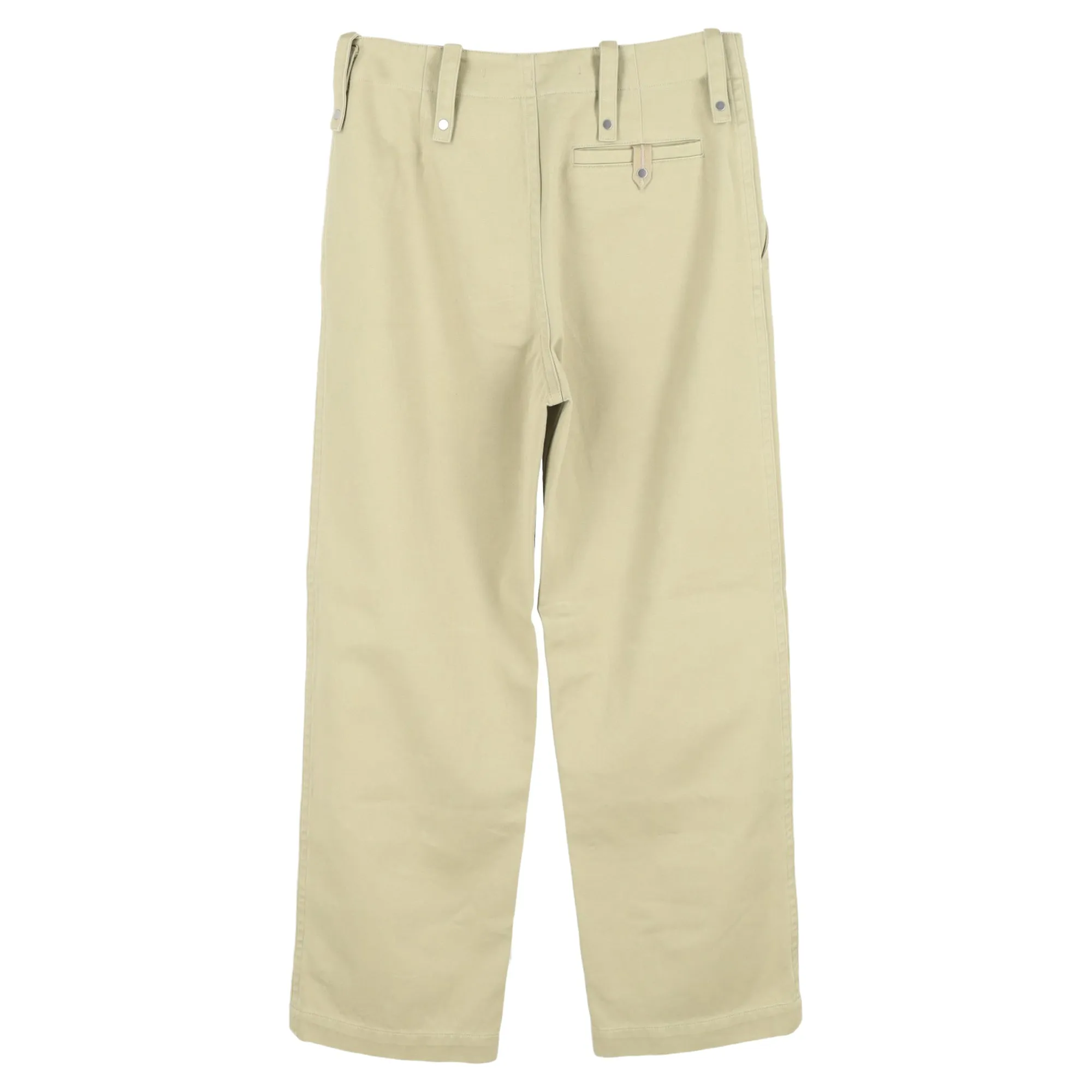 Pantalon Burberry en coton kaki