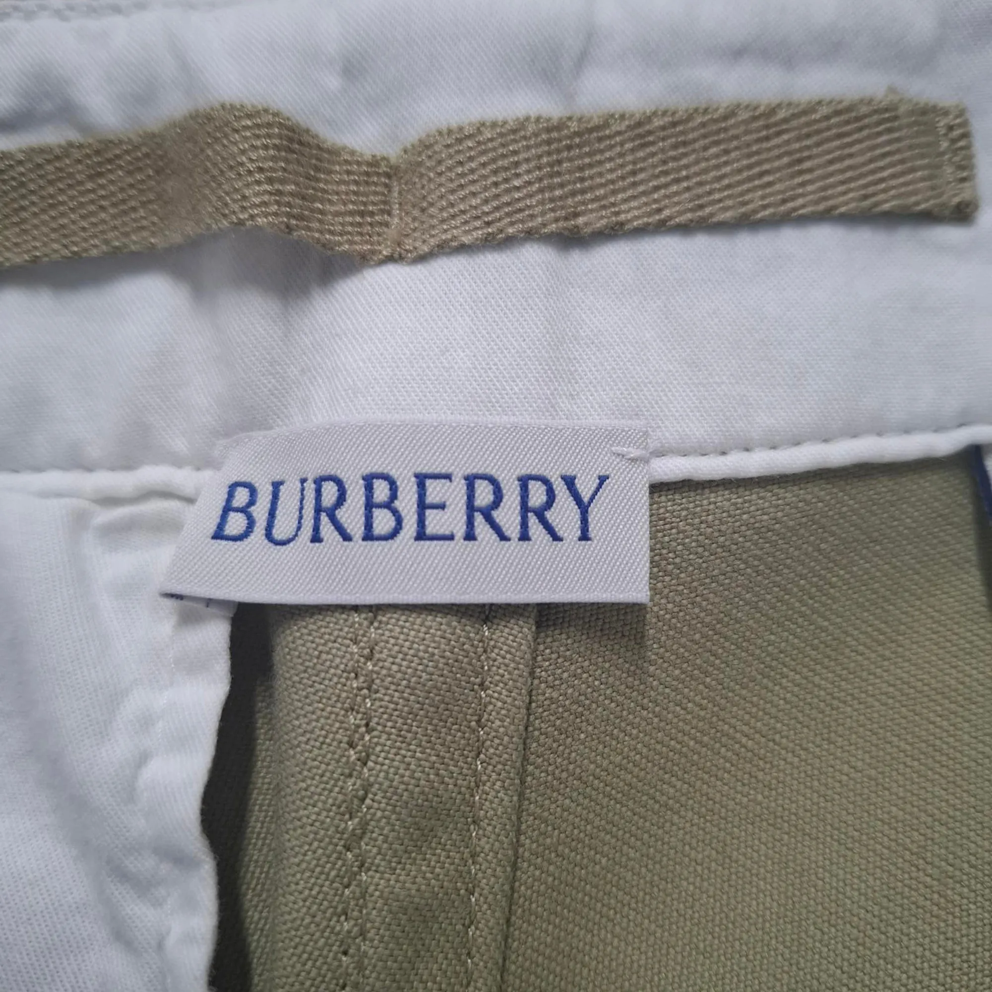 Pantalon Burberry en coton kaki