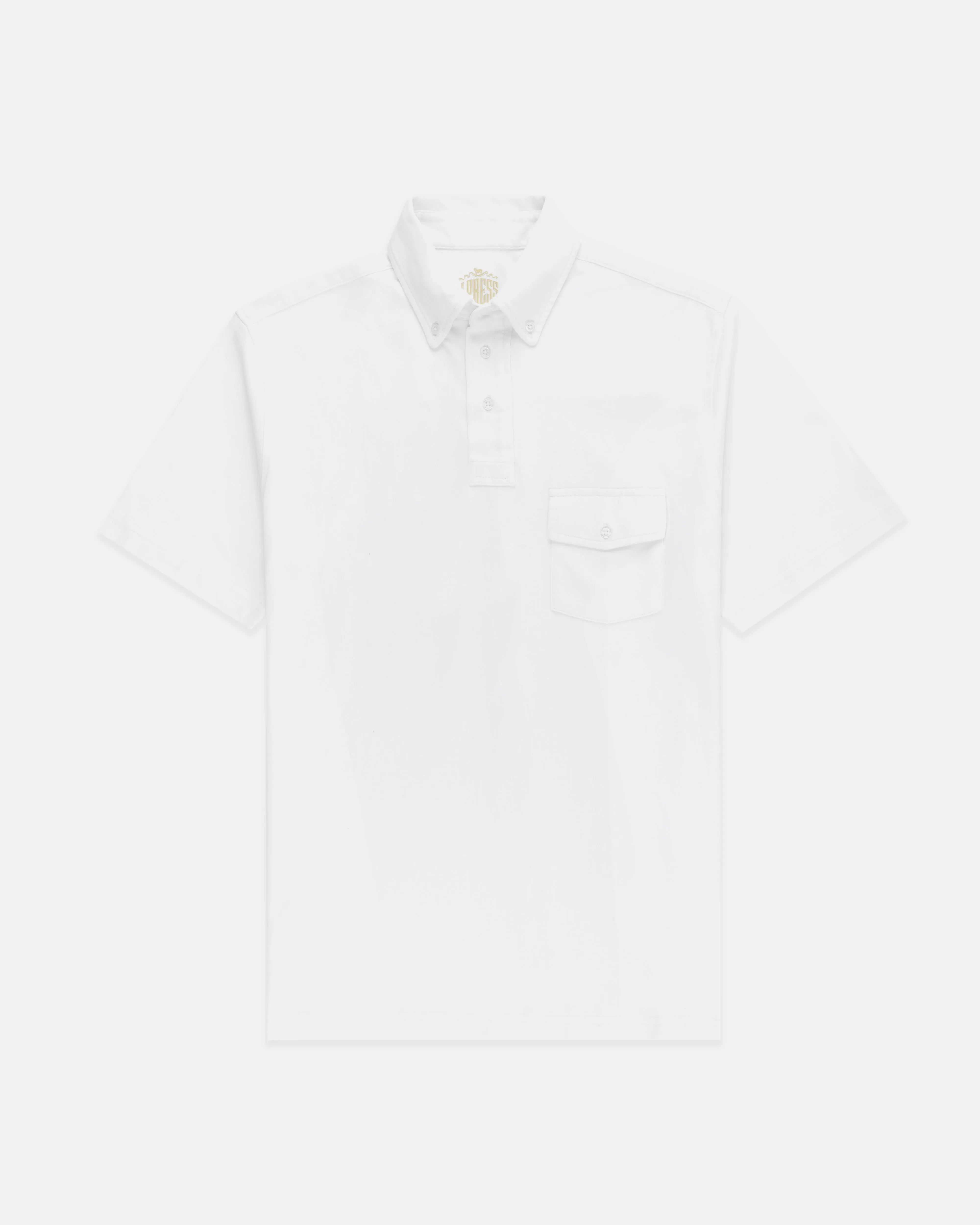 POLO À COL ABATTU - BLANC