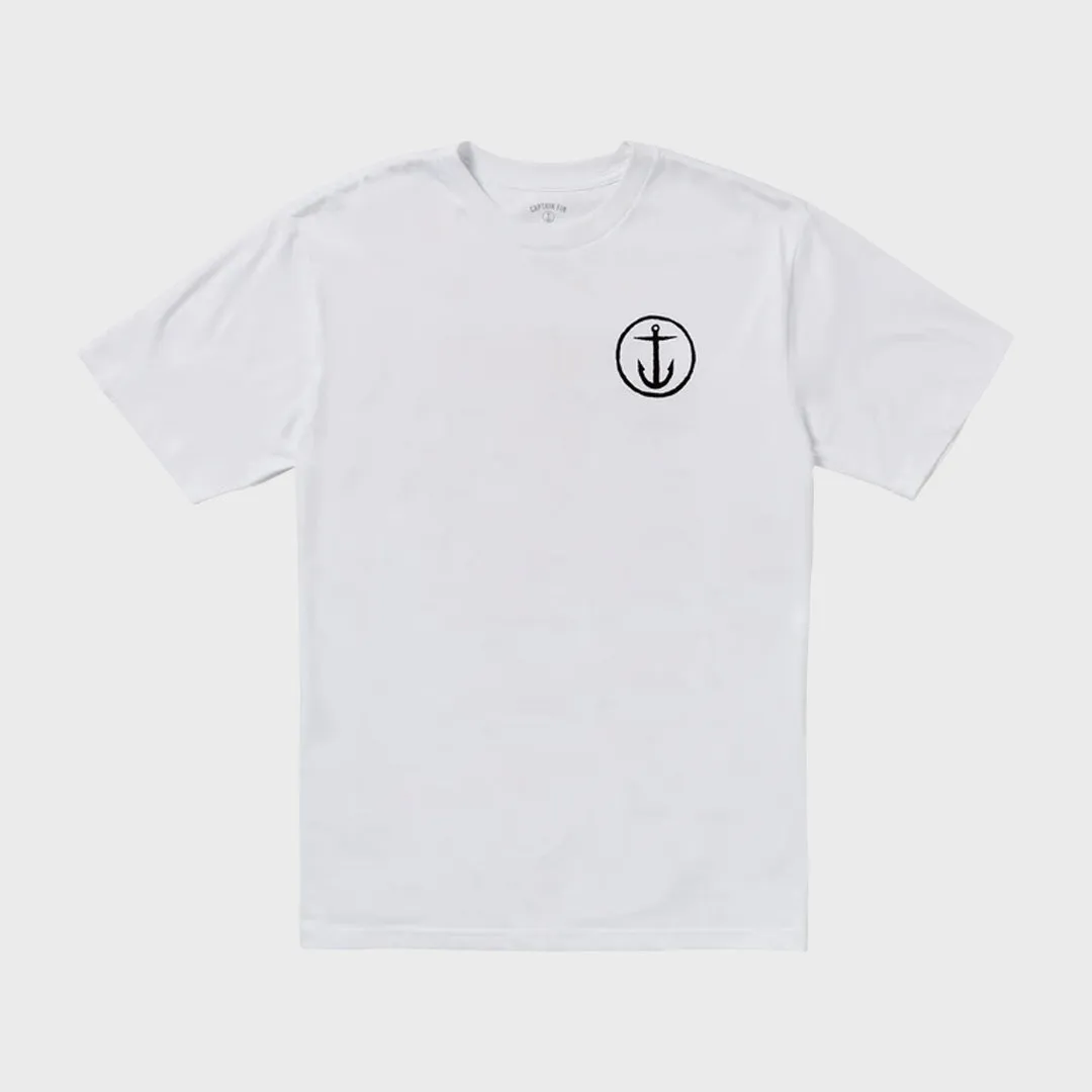 T-shirt Captain Fin Mens In The Van - Blanc