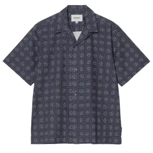 Carhartt WIP S/S Chemise Furoshiki Imprimé Furoshiki / Bleu