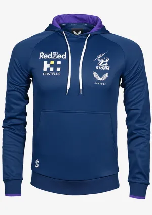Pull à capuche d'entraînement Castore pour homme Melbourne Storm <BR> JCMSTRHD-NAVY