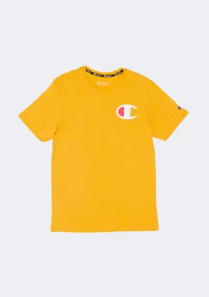 T-shirt à manches courtes Champion avec logo C Royal Or