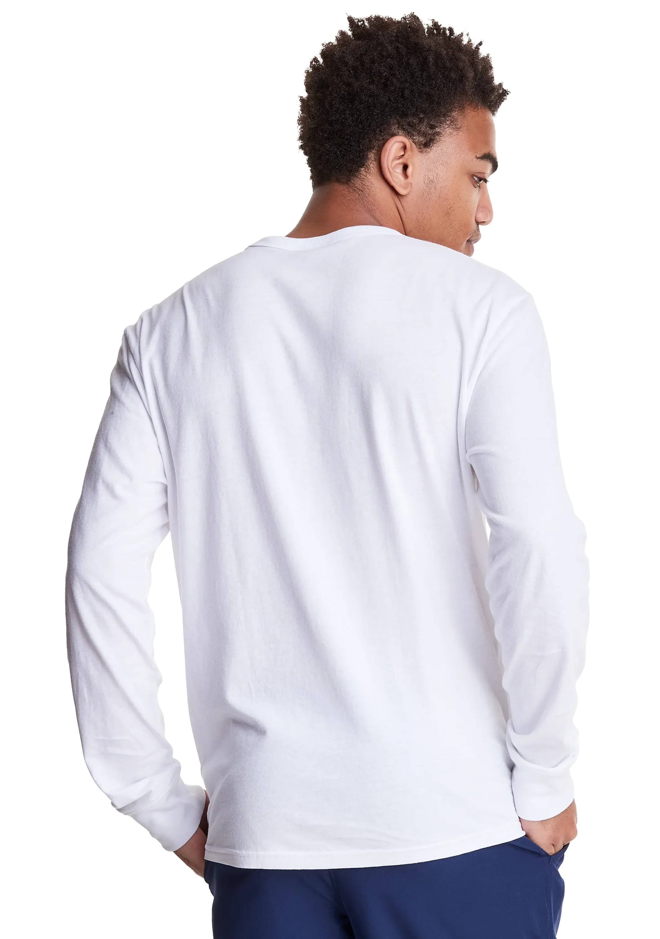 T-shirt manches longues Champion Script Blanc