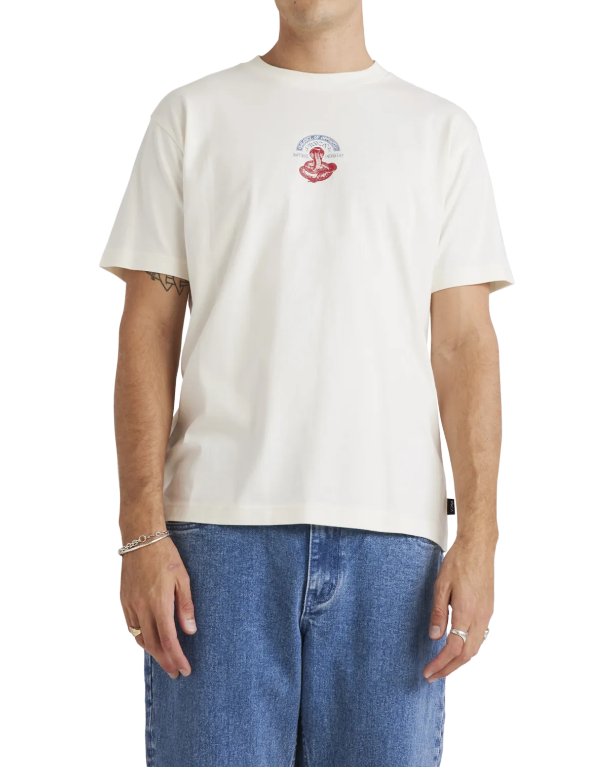 T-Shirt Charmeur en Blanc Antique