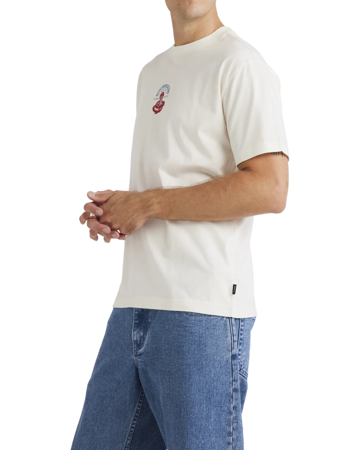 T-Shirt Charmeur en Blanc Antique