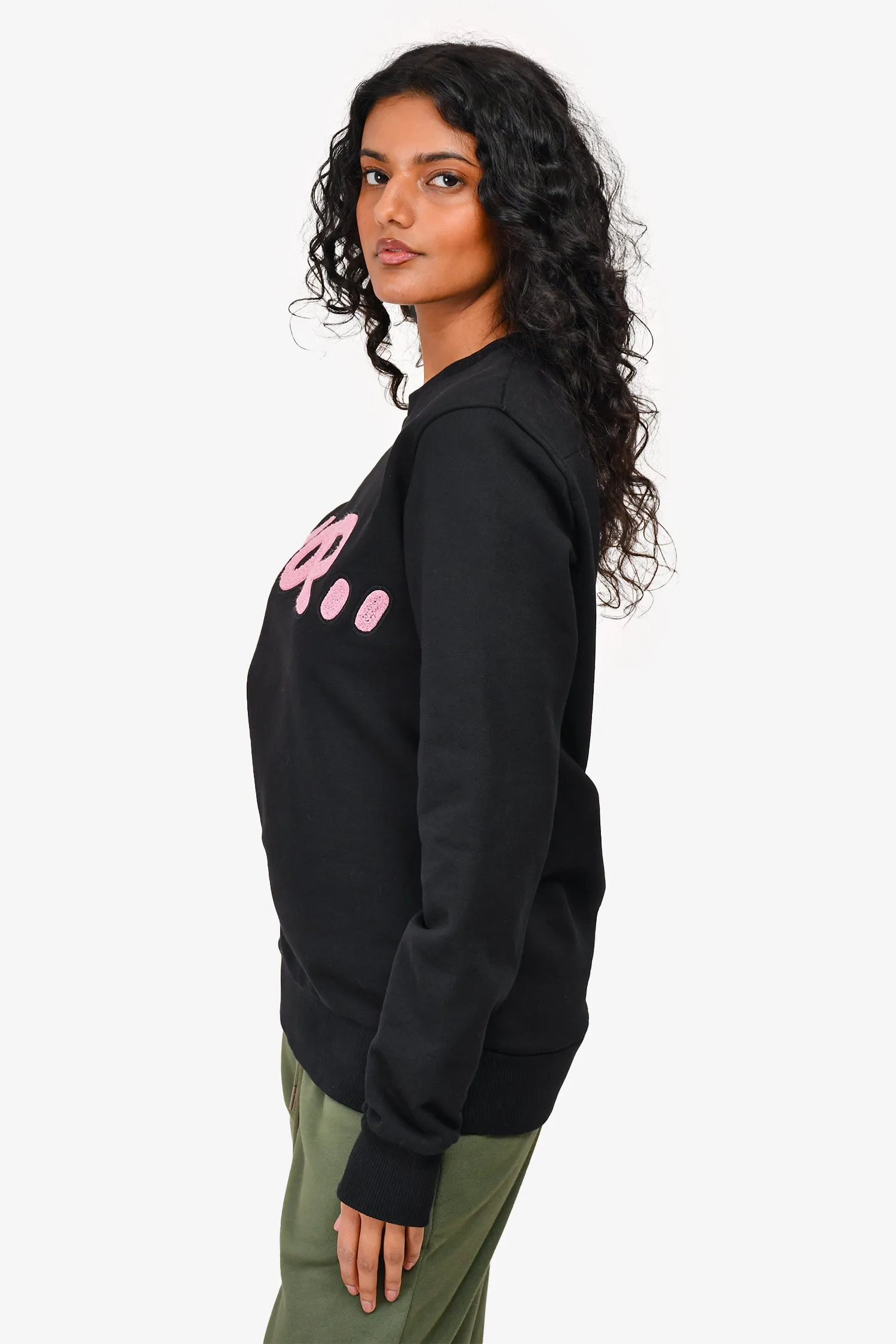 Christian Dior x Kaws Sweat-shirt à logo noir/rose Taille XS Homme
