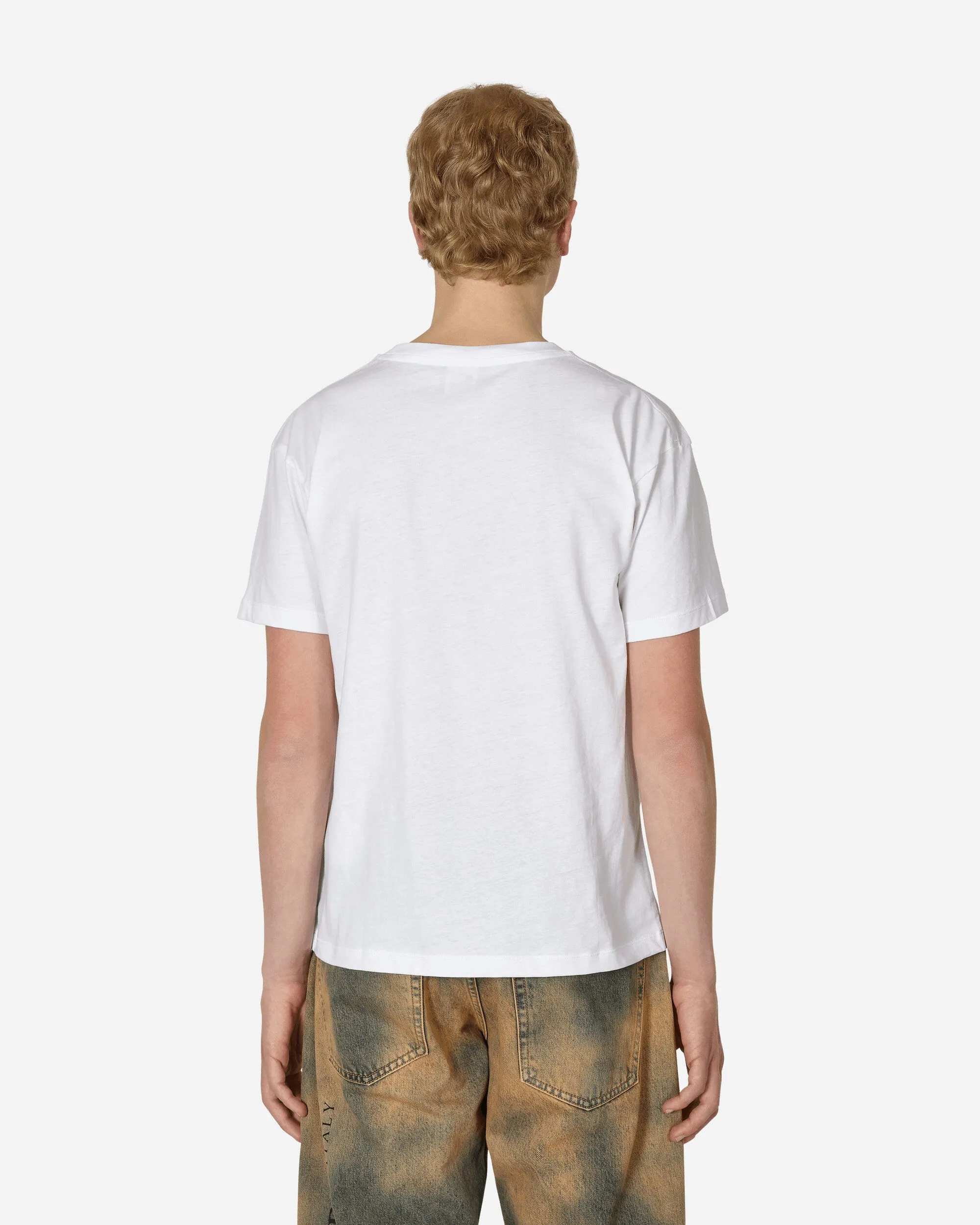 T-shirt Classique à Logo Blanc