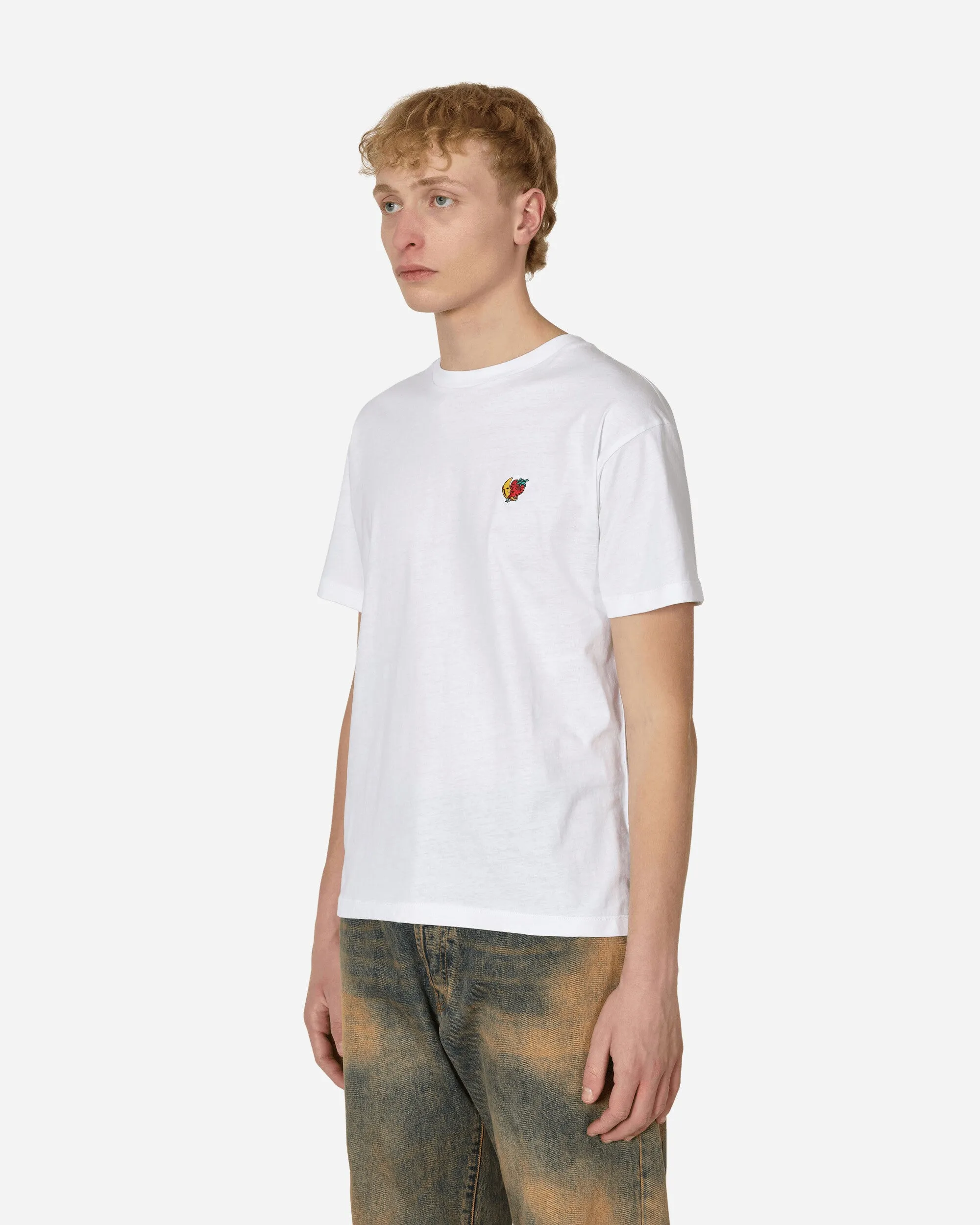 T-shirt Classique à Logo Blanc