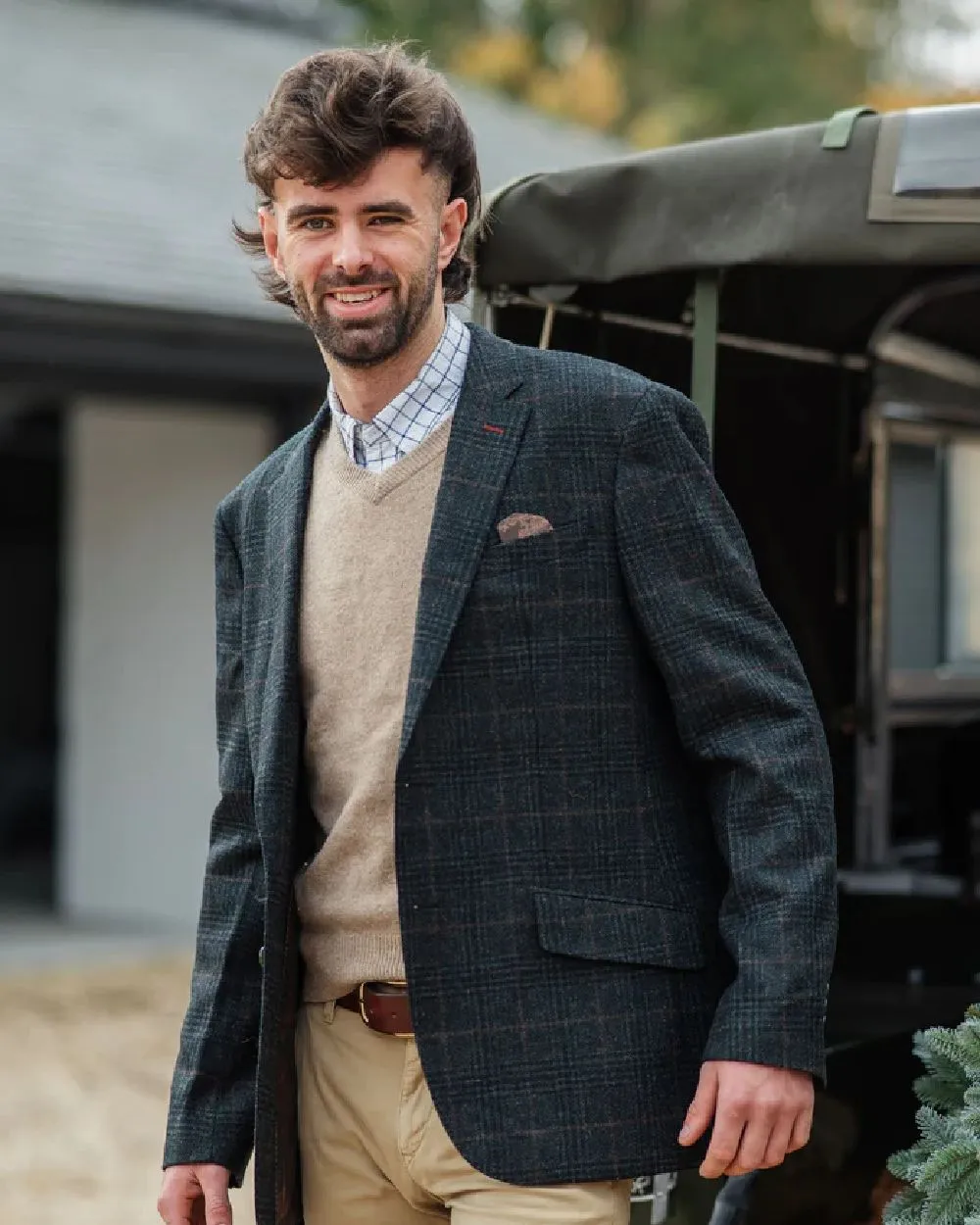 Vêtement Alan Paine Veste en tweed doublée pour homme Alan Paine Surrey