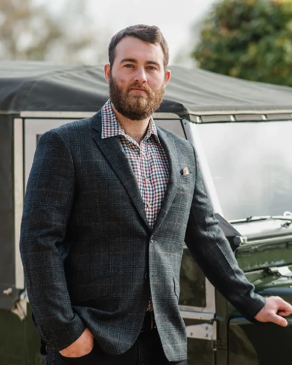 Vêtement Alan Paine Veste en tweed doublée pour homme Alan Paine Surrey