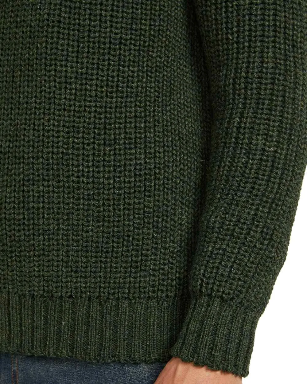 Vêtements Aran Woollen Mills Pull à col roulé pêcheur Aran pour homme avec fermeture éclair