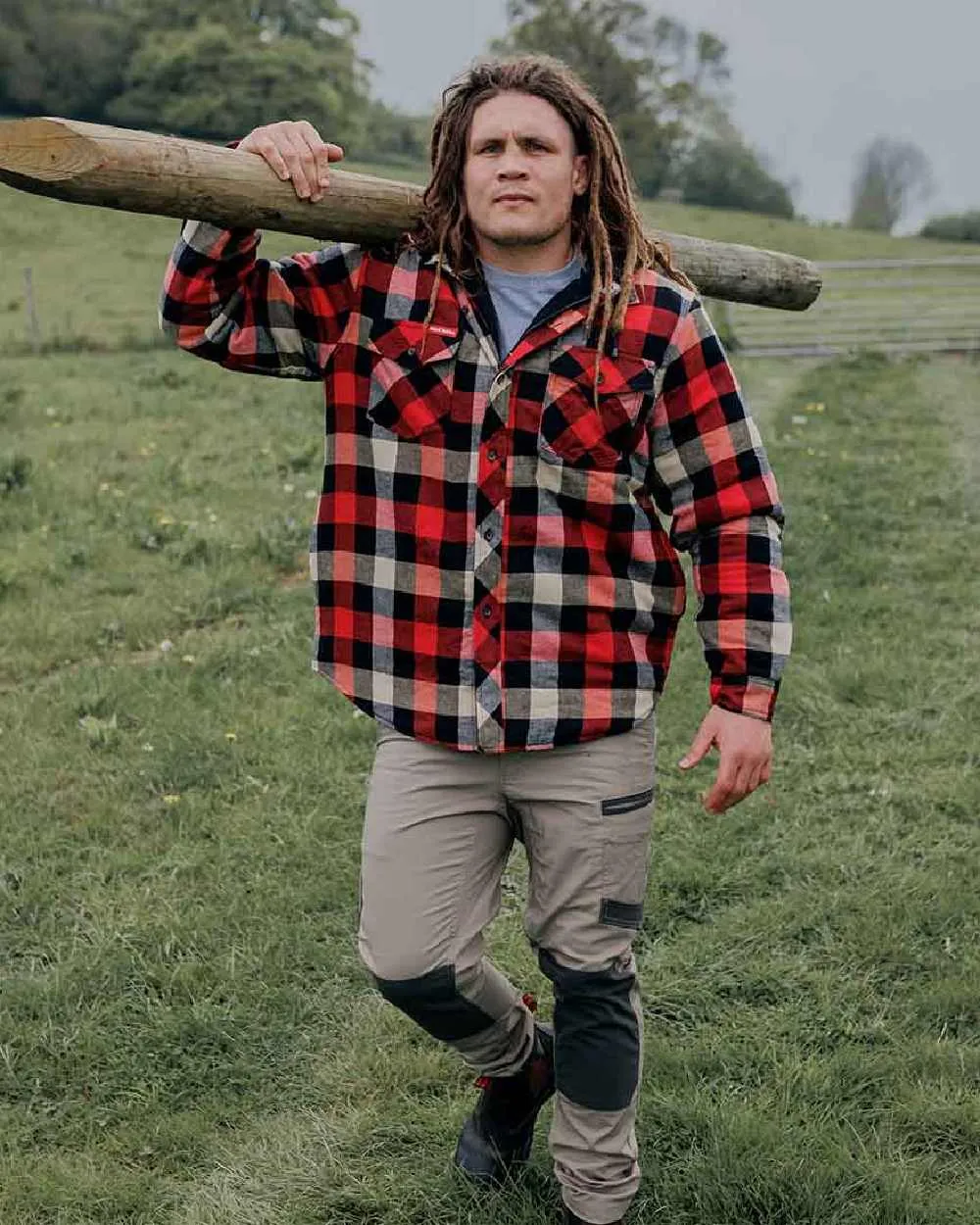 Vêtement Hard-Yakka Veste matelassée en flanelle pour hommes Hard Yakka