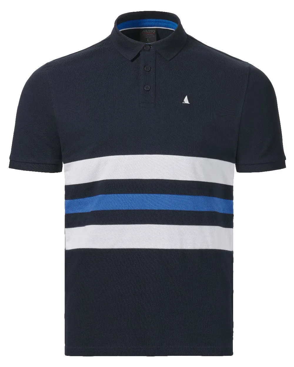 Vêtement Musto Musto Polo Homme Original à Manches Courtes Rayé