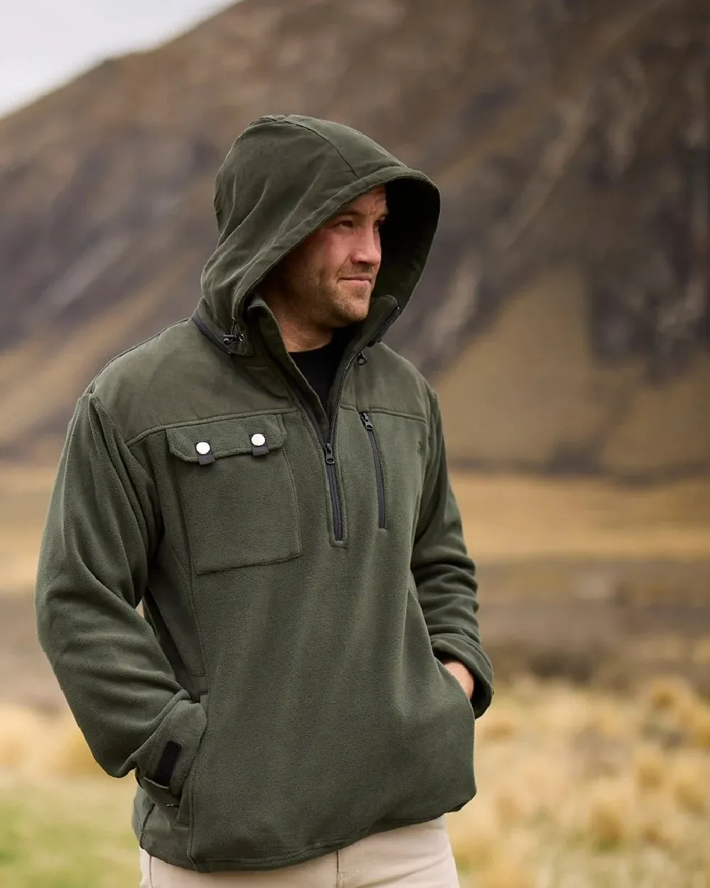 Vêtements Swanndri Swanndri Pull à capuche technique en polaire High Rock pour homme