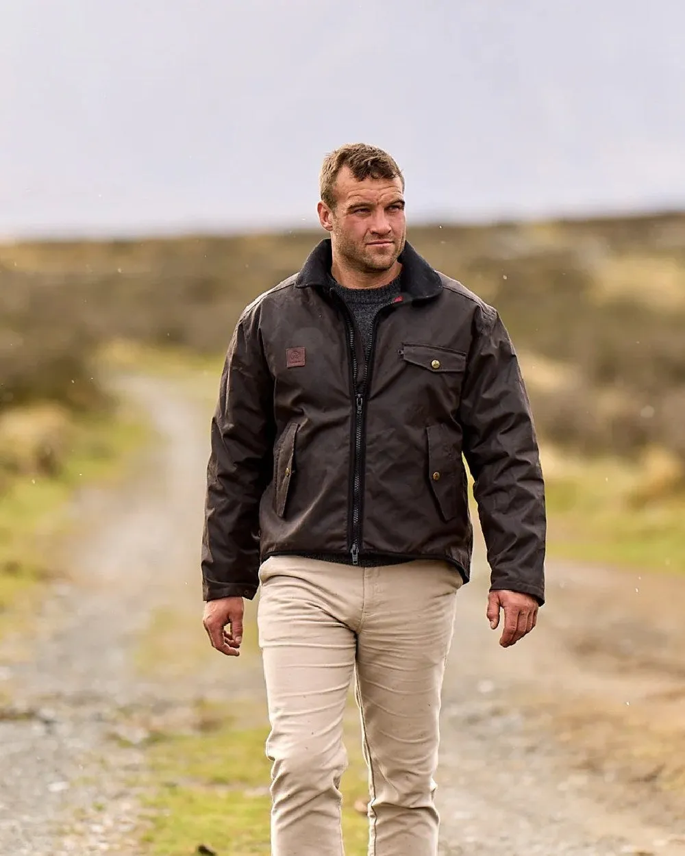 Vêtement Swanndri Veste en toile huilée Waimak pour homme avec doublure en laine