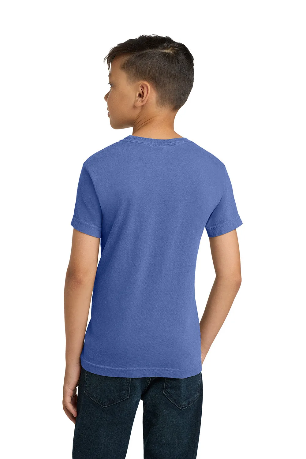 T-shirt à manches courtes Comfort Colors pour jeunes - Bleu Flo