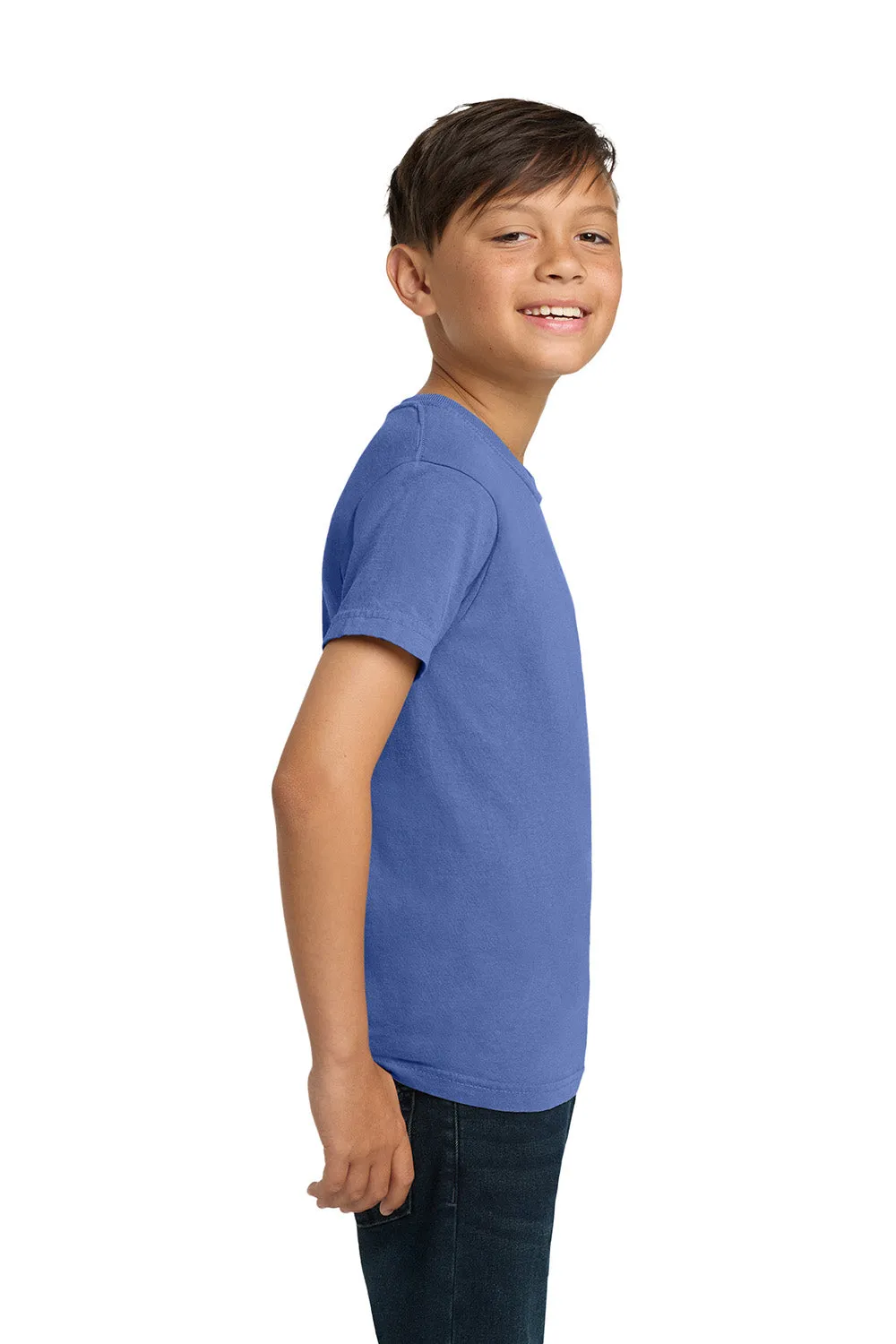 T-shirt à manches courtes Comfort Colors pour jeunes - Bleu Flo