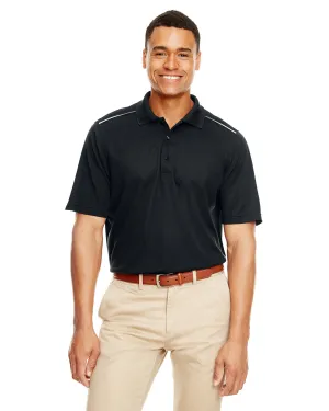 Core 365 88181R Polo Piqué à Performance Radiante pour Hommes avec Passepoil Réfléchissant