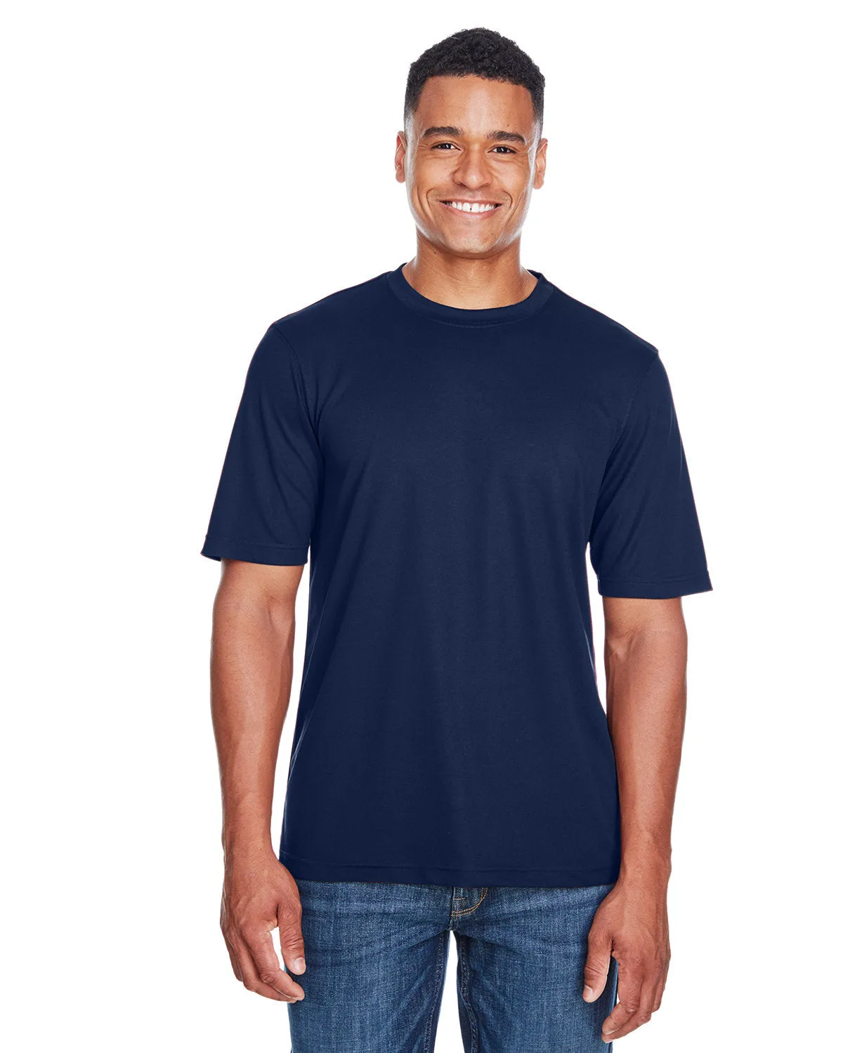 Core 365 88182 T-shirt à col rond PerformancePiqu pour Homme
