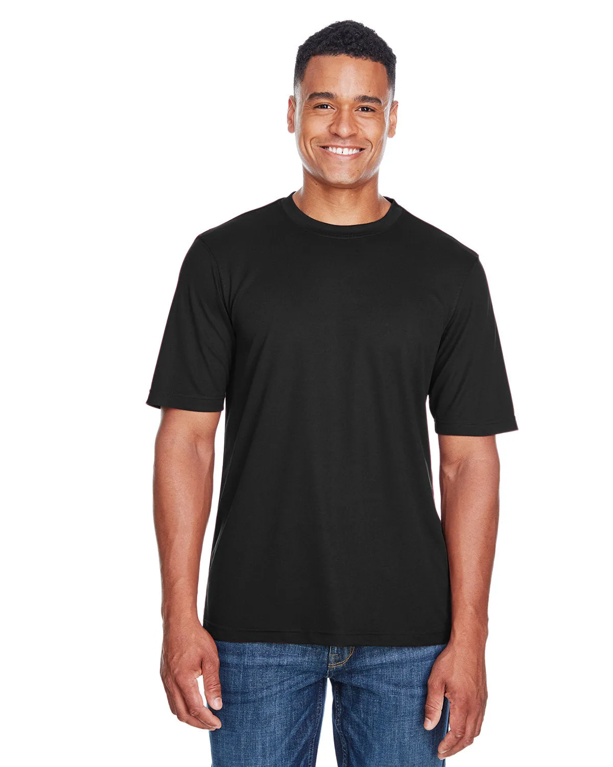 Core 365 88182 T-shirt à col rond PerformancePiqu pour Homme