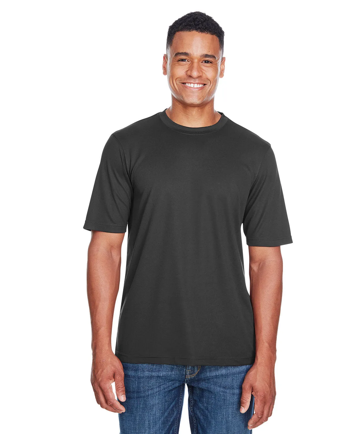 Core 365 88182 T-shirt à col rond PerformancePiqu pour Homme