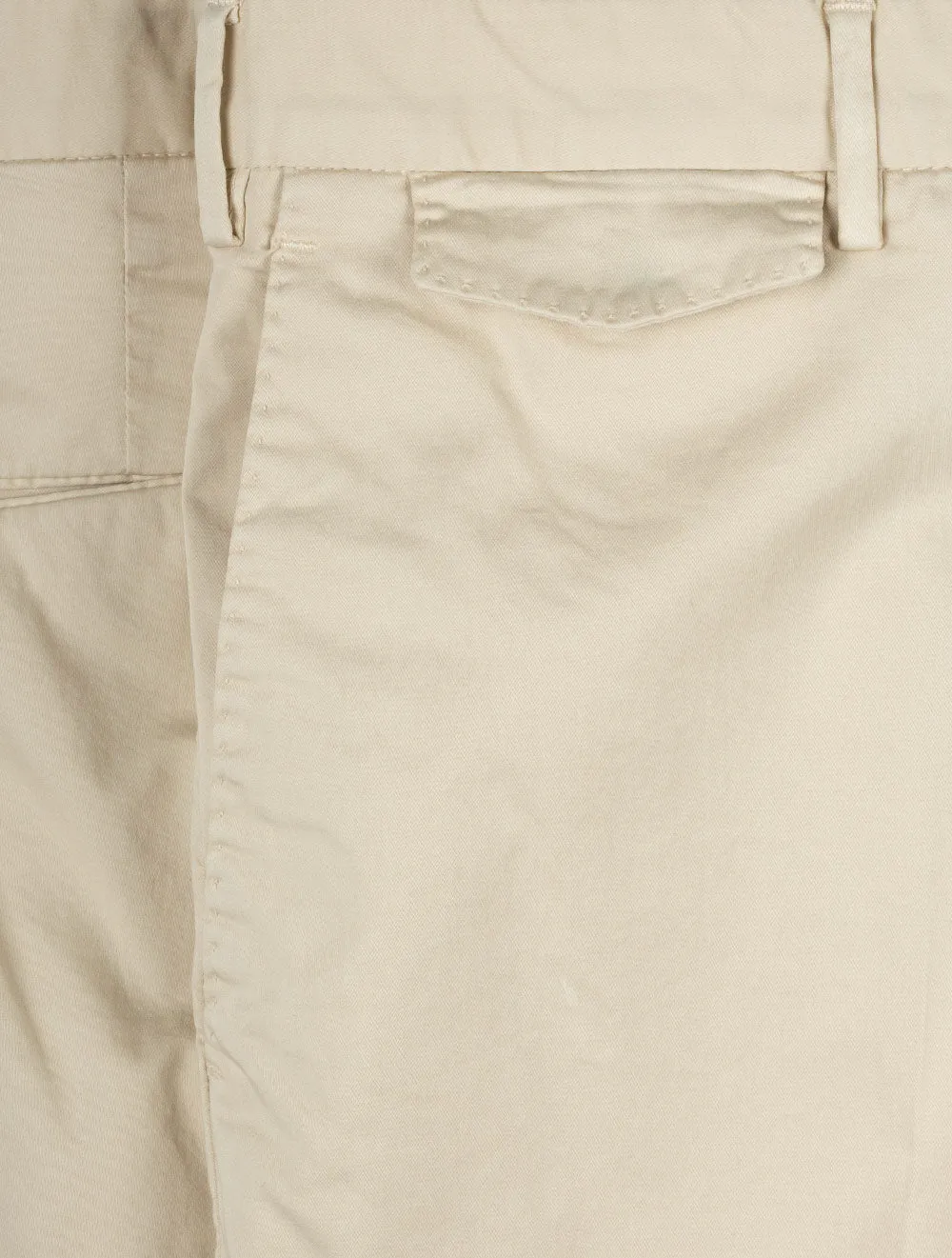 Short en coton beige