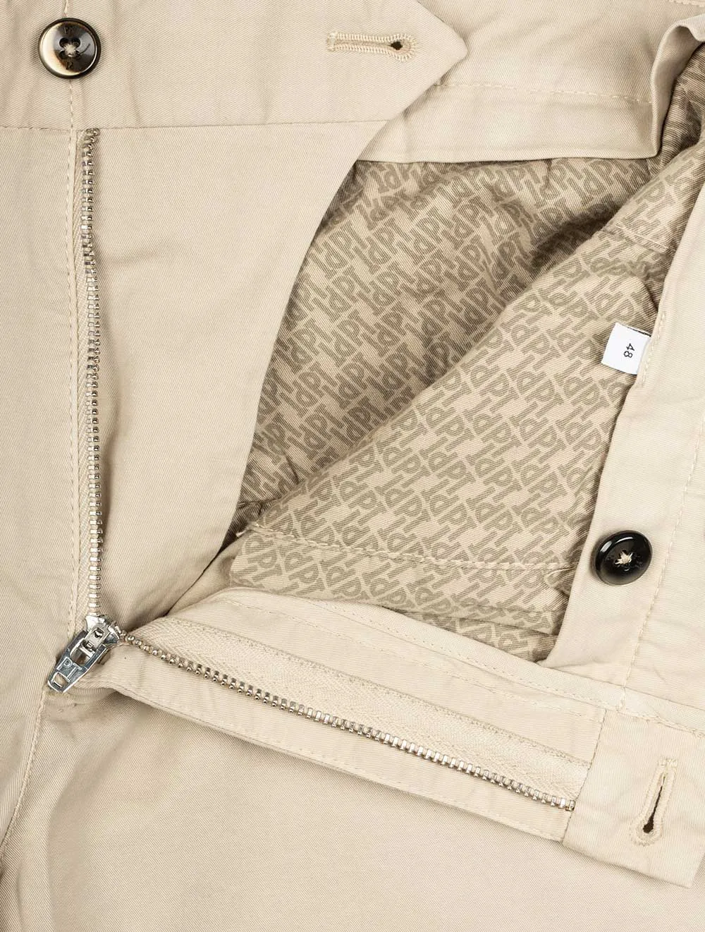 Short en Coton Beige