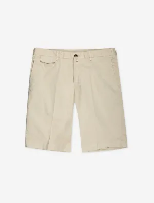 Short en coton beige