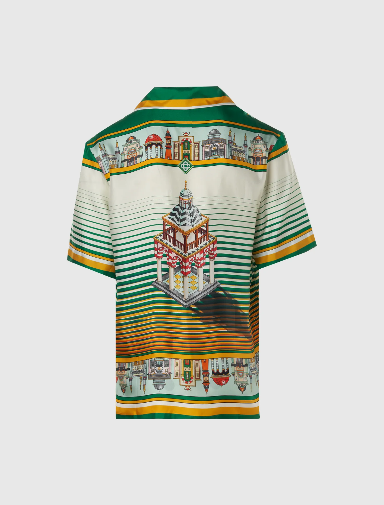 CHEMISE À COL CUBAIN MANCHES COURTES