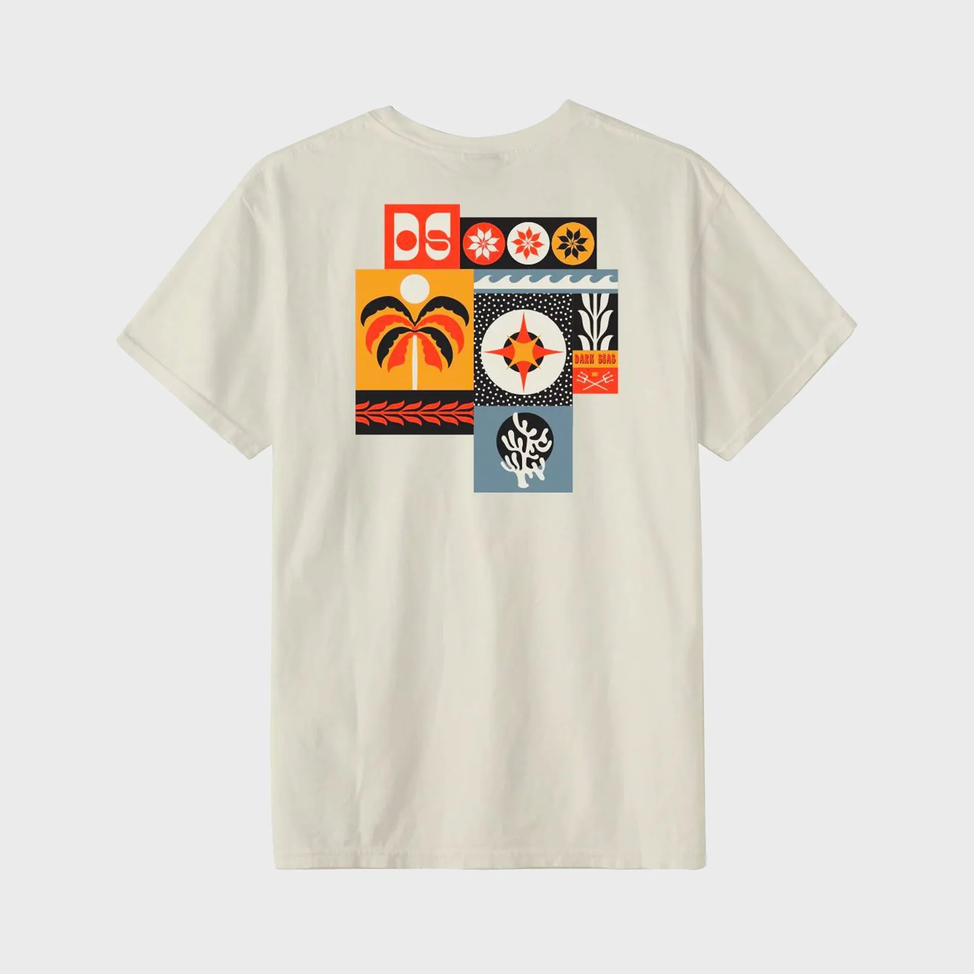 T-shirt Dark Seas Oasis - Blanc antique