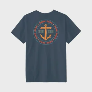 T-shirt pigmenté Dark Seas Offshore - Bleu ardoise