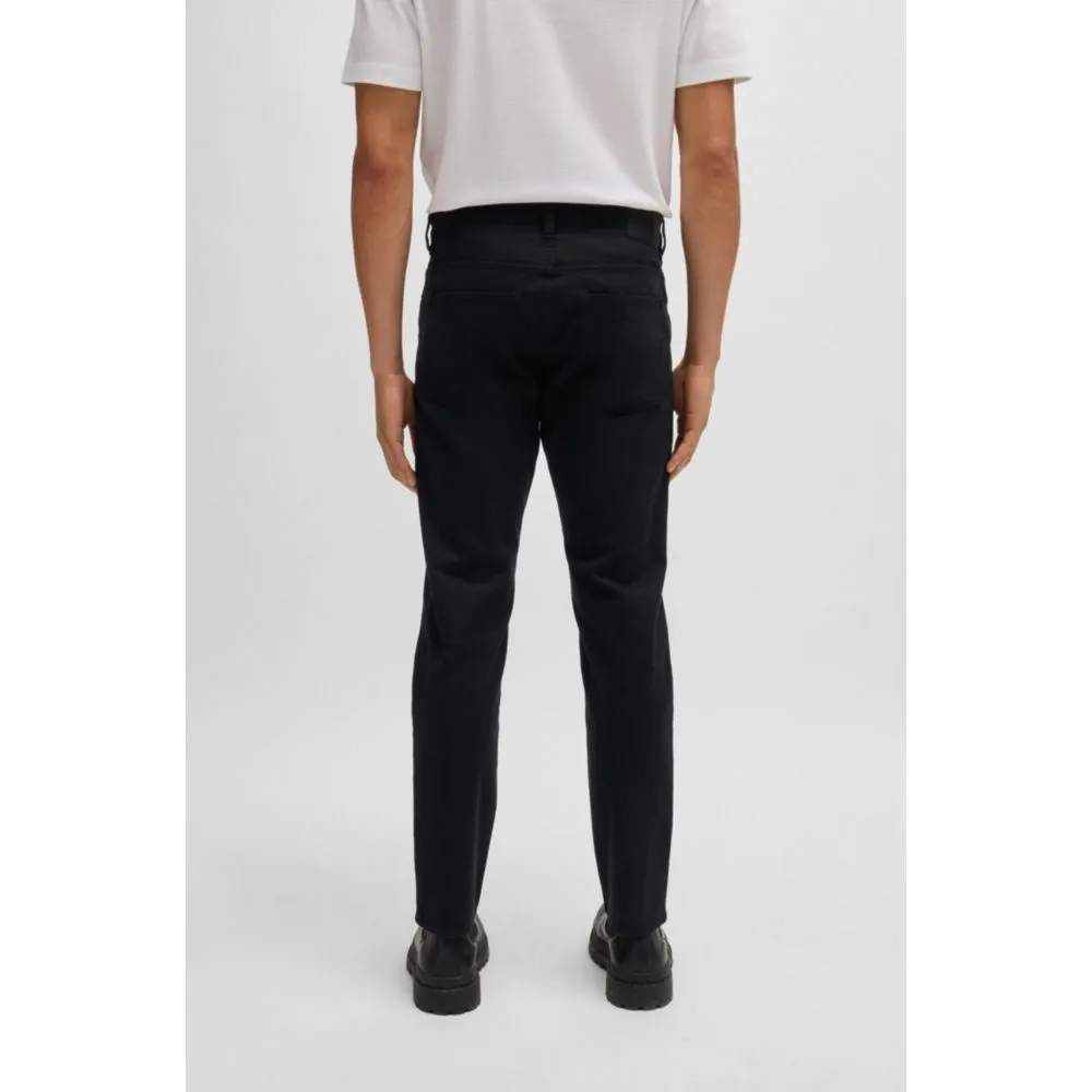 Pantalon en gabardine de coton extensible teint en pièce Delaware
