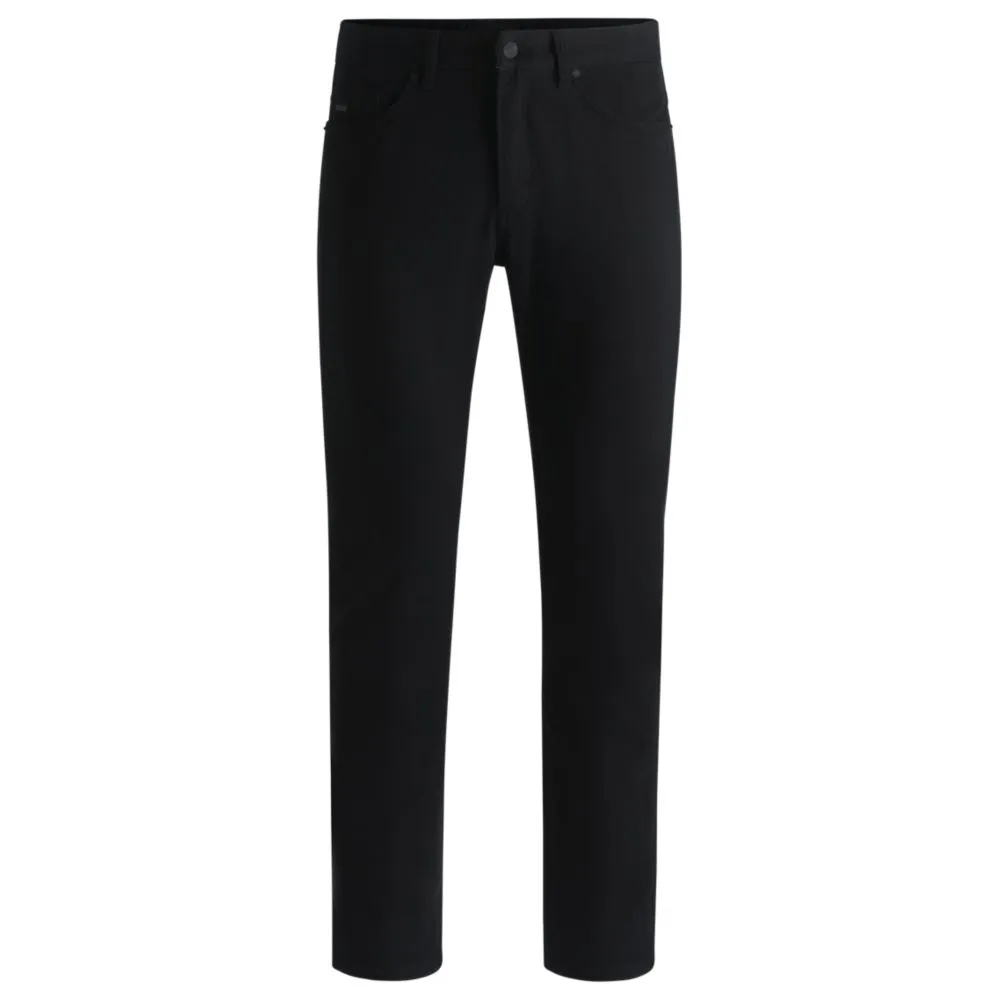 Pantalon en gabardine de coton extensible teint en pièce Delaware