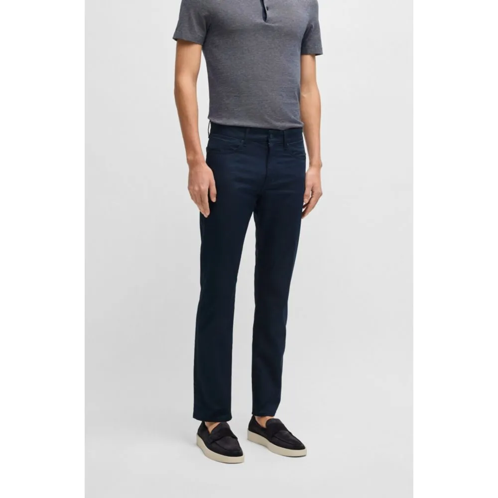 Pantalon slim-fit Delaware en satin extensible