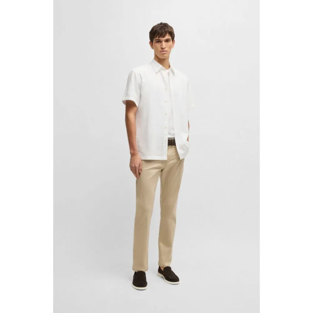 Pantalon slim-fit Delaware en satin extensible