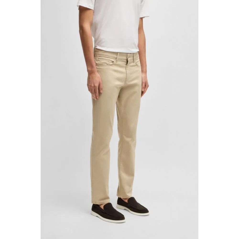 Pantalon slim-fit Delaware en satin extensible