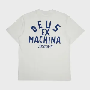 T-Shirt Deus Mens Pisstin - Blanc vintage