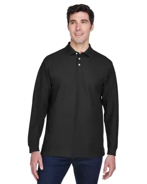 Devon & Jones D110 Polo Homme à Manches Longues en Piquet de Pima